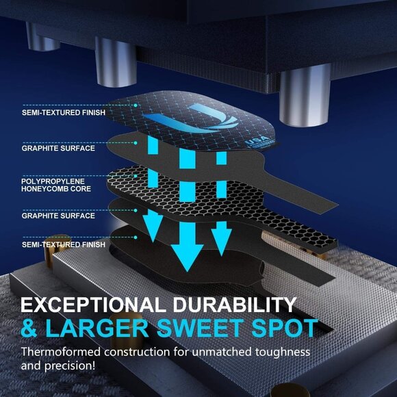 USAPA-Approved Graphite Pickleball Paddle Set - Lightweight, Non-Slip - Picture 3 of 7